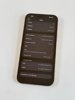 Apple iPhone 16 Pro Max 256GB Desert Titanium (Spectrum) - Stare excelenta